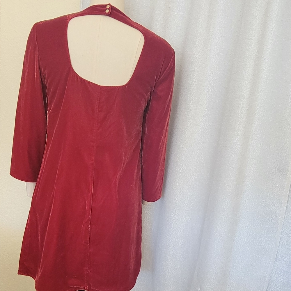 NWTS & Other Stories Velvet Open Back Party Dress - Picture 4 of 9